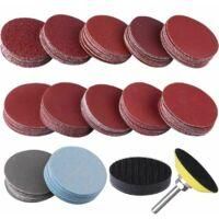 OEM Juego De 120 Discos Abrasivos De 50 Mm Con Granos De 60, 80, 120, 180, 240, 400, 600, 800, 1000, 1200, 2000 Y 3000 Para Rectificado, Fresado Y Grabado