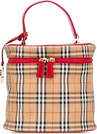 Burberry Pre-owned Burberry Haymarket Check Canvas Vanity Bag Ladies 9HQCTVG2Z2ACEHRG