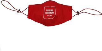 Opening Ceremony Katoenen Mondmasker - Heren - Accessoires - Rood - ONE Size - Katoen - Accessoires