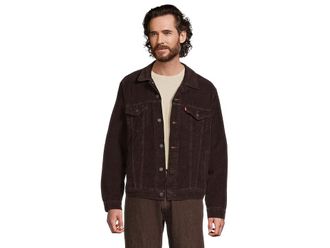 Levi's The Trucker Jacket Mens Jacket Black Coffee : 2XL, Cotton/Denim