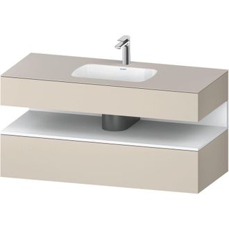 Duravit Qatego Lavabo Encastrado Con Base De Lavabo Consola, - Duravit