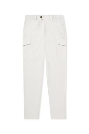 Brunello Cucinelli Straight-Leg Cotton-Gabardine Cargo Trousers