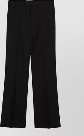 Valentino wool blend tailored trousers belt loops pleats