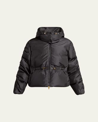 Moncler Louviere Puffer Jacket with Detachable Hood