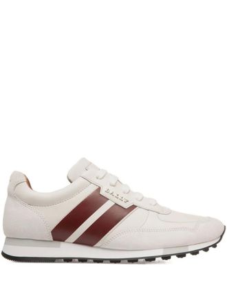 Bally Sneakers in pelle a righe - Bianco