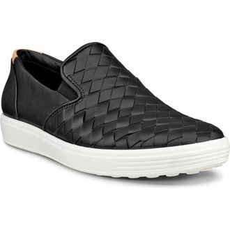 Ecco Soft 7 3.0 Slip-On Sneaker in 01001Black at Nordstrom Rack, Size 10-10.5Us / 41Eu