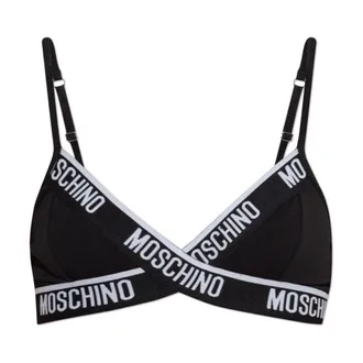 Moschino Ondergoed, Dames, Zwart, XL, Katoen, Cotton Bra