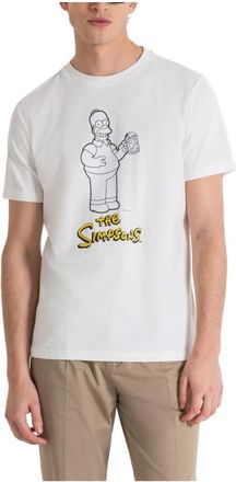 Antony Morato Regular Fit Seattle Homer T-shirt - Heren - T-shirts - Wit - M - Katoen - Tops