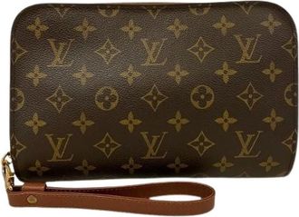 Louis Vuitton Pre-owned Clutches, male, Brown, Size: ONE SIZE Pre-owned Orsay Monogram clutch bag