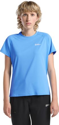 Jack Wolfskin Funktionsshirt JACK WOLFSKIN PRELIGHT SWIFT T W, Damen, Gr. L (42/44), blau (mid, blau), Oberstoff 100% POLYESTER, Shirts Funktionsshirt