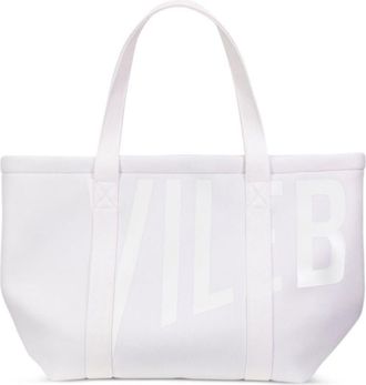 Vilebrequin Bagsib logo-print tote bag - women - Polyester - OS - White
