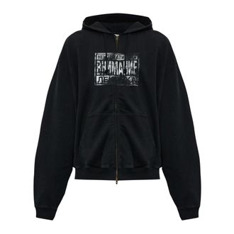 VETEMENTS Heren, Sweatshirts & Hoodies, Zwart, Maat: XS Katoen