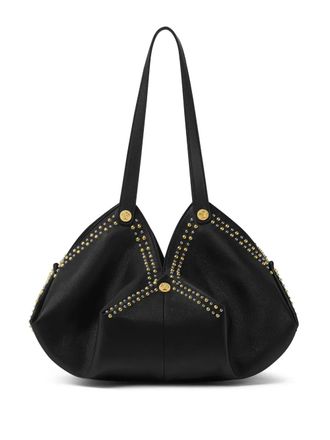 Versace Protea leather shoulder bag - women - Lambskin/Polyester - One Size - Black