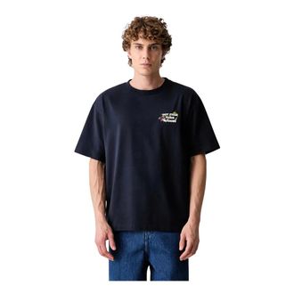 Dr&ocirc;le de Monsieur T-shirt con ricamo a vite - - Tops - Uomo - Blu - M