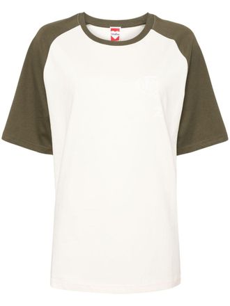 Ground-Zero logo-print cotton T-shirt - women - Cotton - M - Neutrals