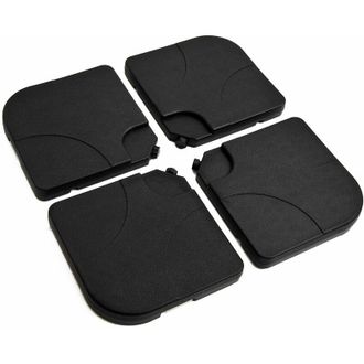 OUTSUNNY Base Soporte De Sombrilla Pie Para Parasol Negro