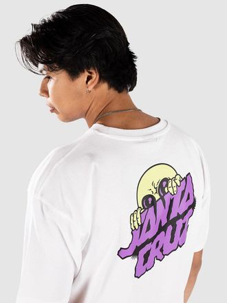 Santa Cruz Knibbs Alien Stacked Strip T-Shirt bianco