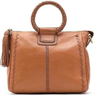 Hobo Sheila Medium Satchel Satchel Womens Handbags Harvest Wheat 1, Cotton/Leather