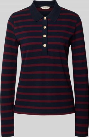 GANT Longsleeve mit Umlegekragen in Marine, Größe XXL