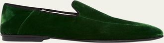 Tom Ford Mens Steven Velvet Formal Loafers