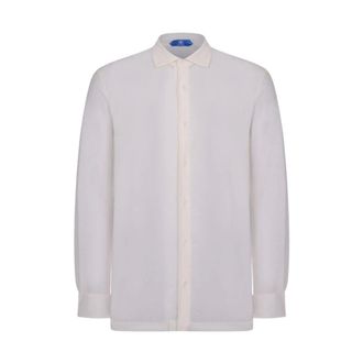 Kired Casual Shirts, male, White, Size: 4XL Long-sleeved Shirt