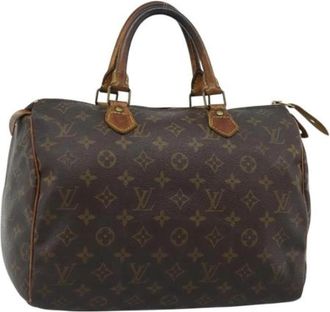 Louis Vuitton Pre-owned Speedy 30 Hand Bag - Dames - Vintage Handtas - Bruin - ONE Size - Leer - Vintage