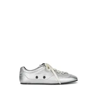 Cecilie Bahnsen CBBlaise Flower-embellished Leather Sneakers