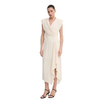 Sandro Ferrone Abito Midi Bonaccorti - - Dresses - Donna - Beige - M