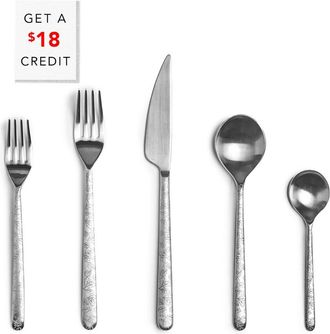 Mepra Lina Leaves 5Pc Cutlery Set With $18 Credit