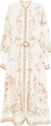 Zimmermann Floral-print Buttoned Dress