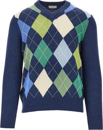 Ballantyne Diamond motif cotton sweater Man 48