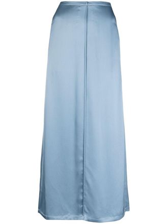 Pucci panelled high-waisted skirt - women - Viscose - 48 - Blue
