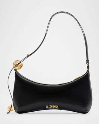 Jacquemus Le Grand Bisou Perle Leather Shoulder Bag
