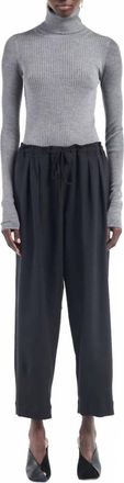 Maria McManus Barrel Leg Drawstring Trouser In Black