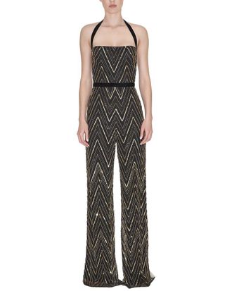 Reem Acra Beaded Jumpsuit