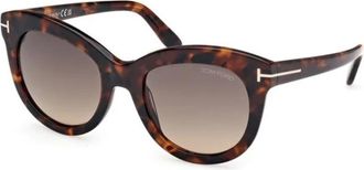 Tom Ford Odette Zonnebril - Dames - Zonnebrillen - Bruin - 53 MM - Accessoires
