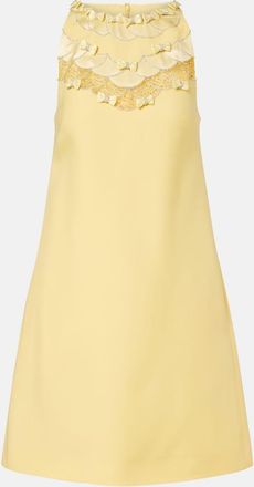 Valentino Crepe Couture embellished minidress