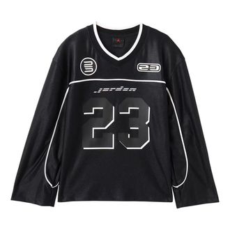 Air Jordan (WMNS) Air Jordan Long Sleeve Jersey Asia Sizing Black HF9460-010