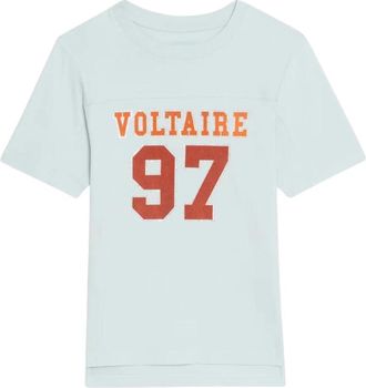 Zadig&Voltaire Boo T-shirt - Dames - T-shirts - Blauw - S - Katoen - Tops