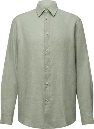 Drykorn Long Sleeve Shirt - Heren - Casual Overhemden - Groen - M - Linnen - Overhemden