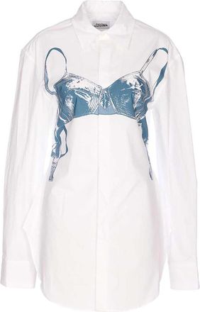 Jean Paul Gaultier White Shirt With Frontal Buttons Closure
