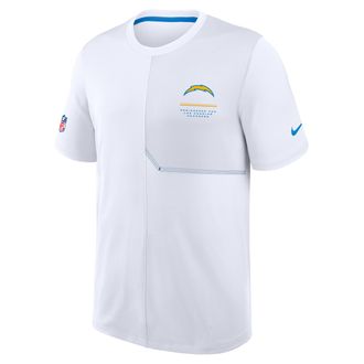Nike Los Angeles Chargers Sideline Coach Nike Mens Dri-FIT NFL Top in White | 03B2477M97-B8B