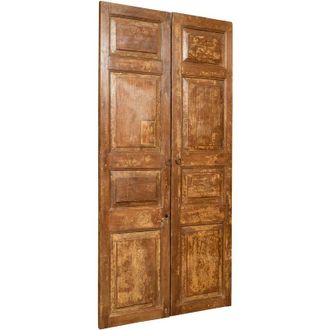 Biscottini International Biscottini - Puerta De Madera Maciza Y Hierro Para Uso Interior O Exterior Antiguo Y Medieval Deslizante