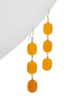 Kenneth Jay Lane Plated Resin Earrings