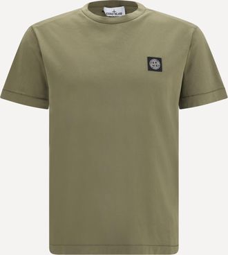 Stone Island T-shirt con logo applicato Man L