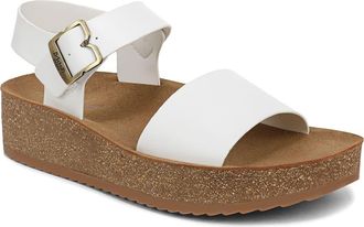 Dr. Scholls Happy Lucky Wedge Platform Sandal in White at Nordstrom, Size 6.5