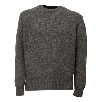 Fedeli Jersey de cuello redondo - Knitwear - Hombre - Gris - 2XL