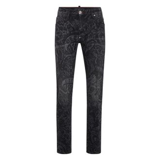 Philipp Plein Heren, Jeans, Grijs, Maat: W31