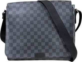 Louis Vuitton Damier Graphite Black Gray Damier Graphite Shoulder Bag (Pre-Owned)