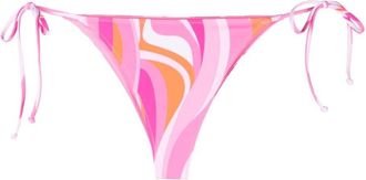 MC2 Saint Barth abstract-print bikini bottoms - women - Elastane/Polyester - S - Pink